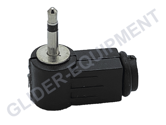 Audio plug rechte hoek 3.5mm mono 2P [738854]